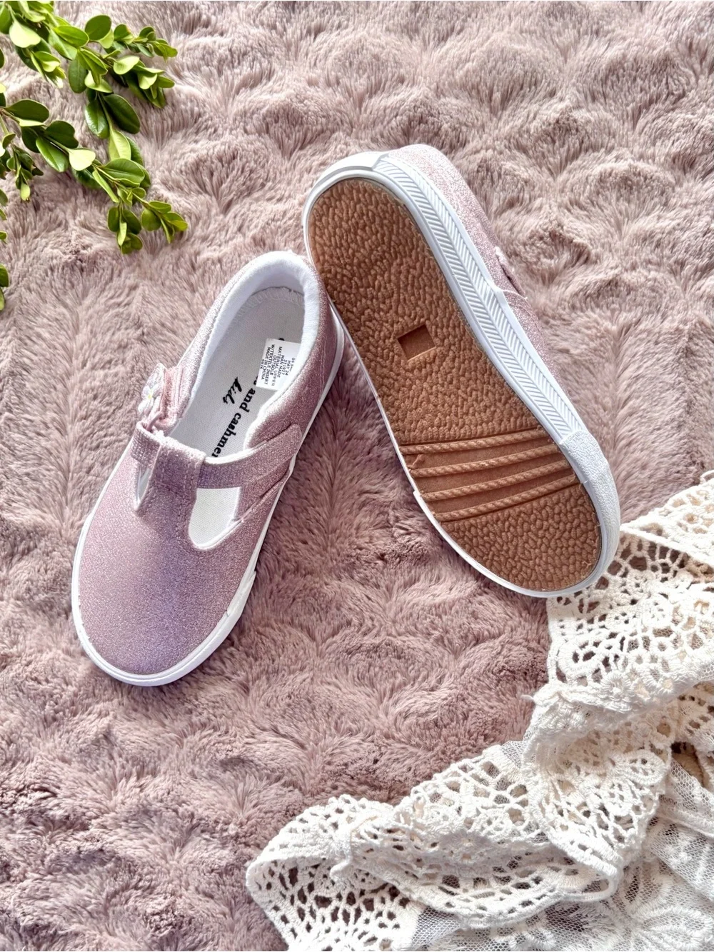 Cupcakes & Cashmere Kids Glitter Mary Janes – Size 10 (NWOT) - Picture 7 of 8
